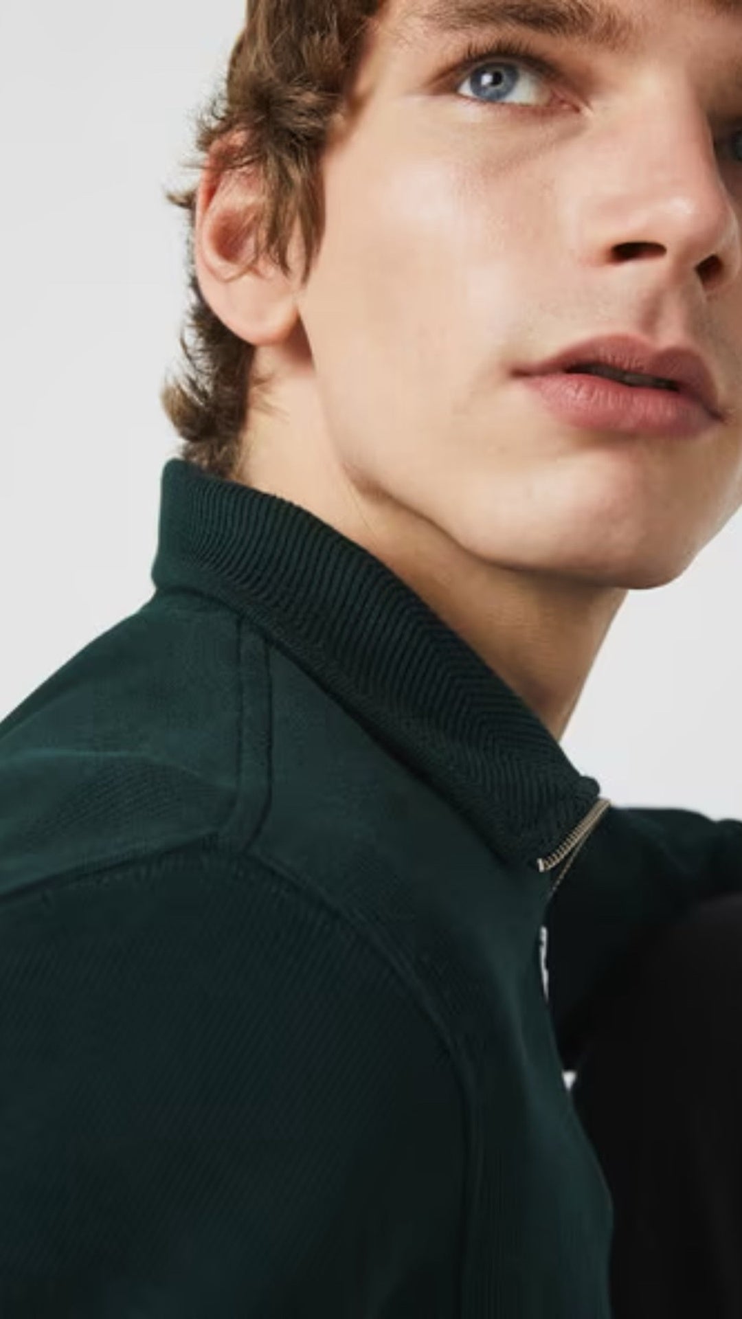 L-Quarter Zipper Green