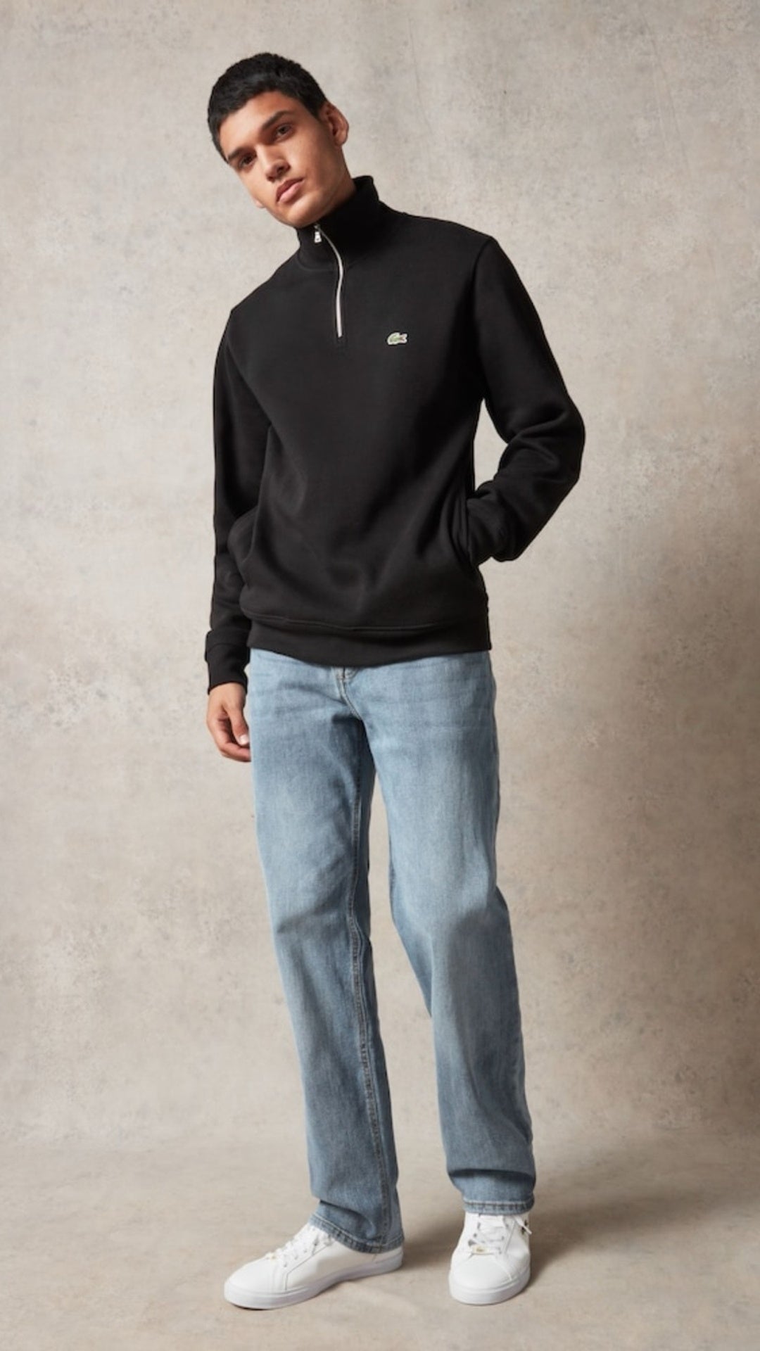 L-Quarter Zipper Black