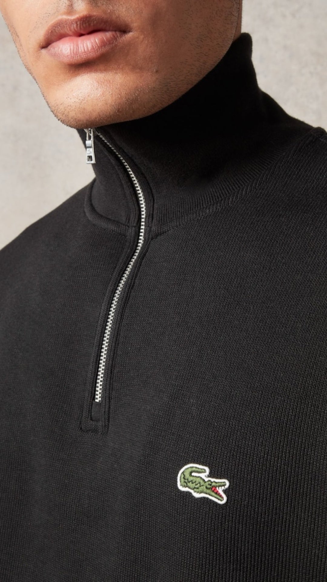 L-Quarter Zipper Black
