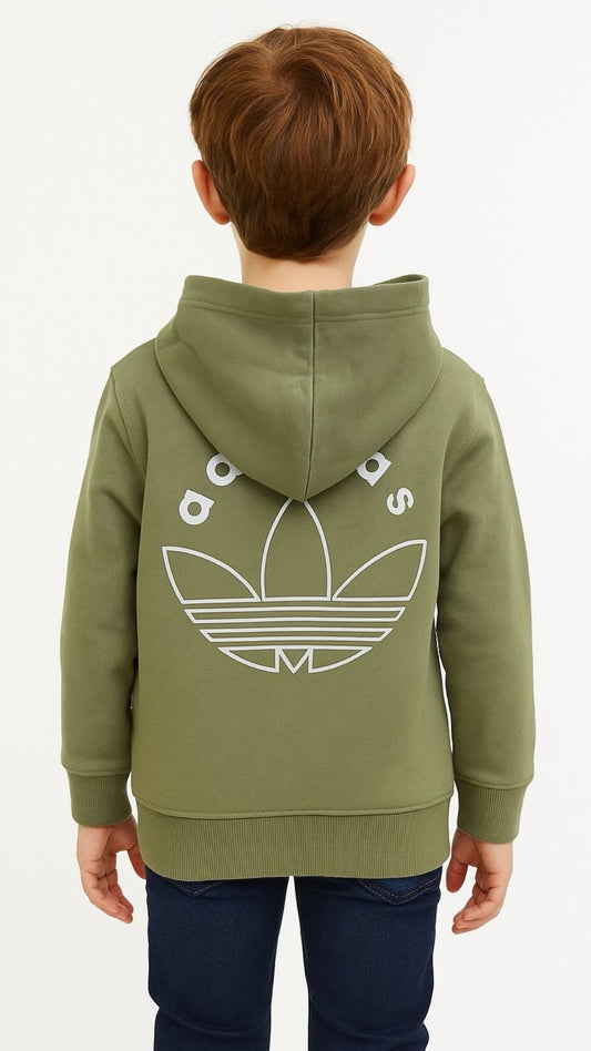 A-Kids Hoodie Olive Green