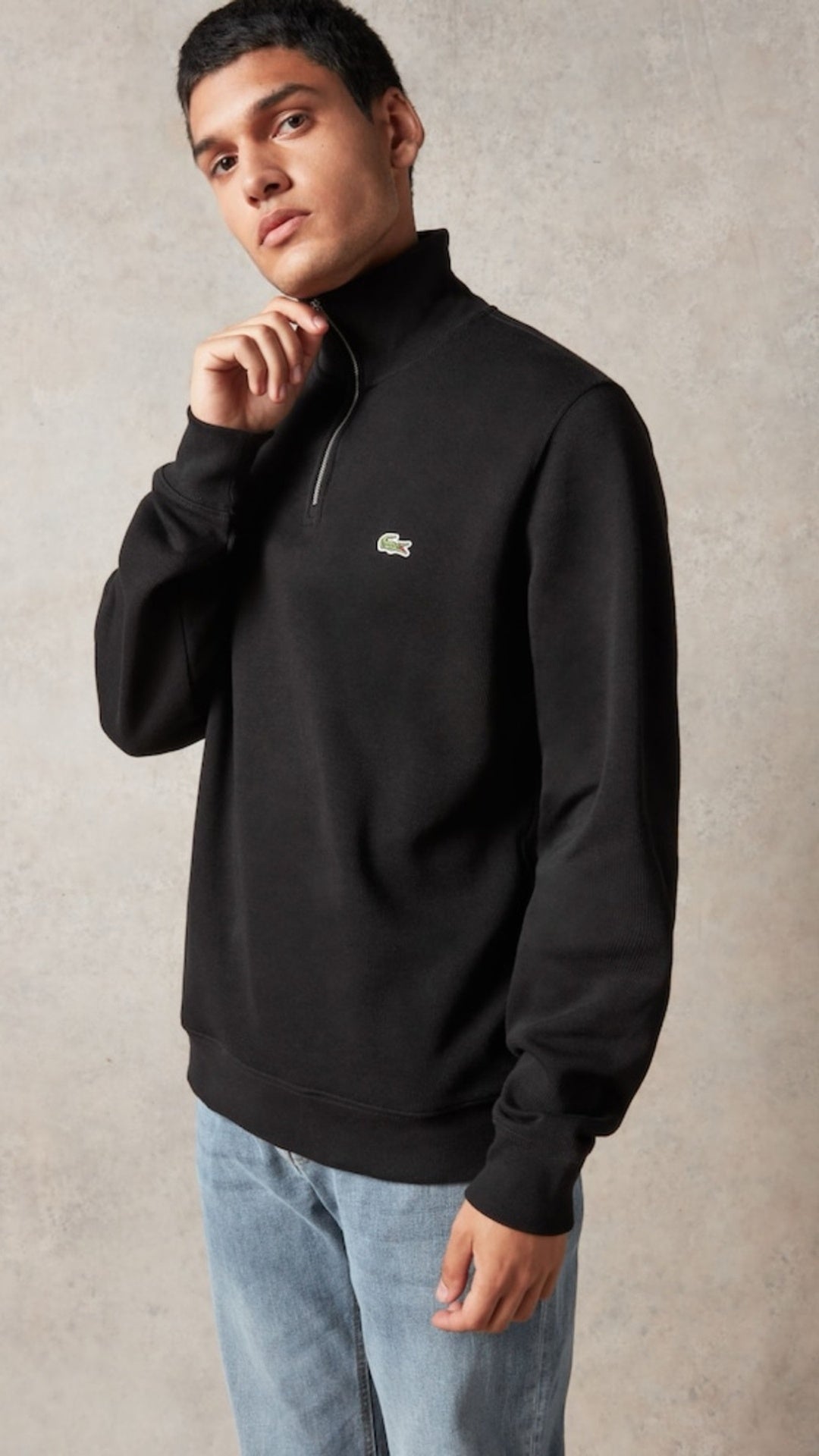 L-Quarter Zipper Black