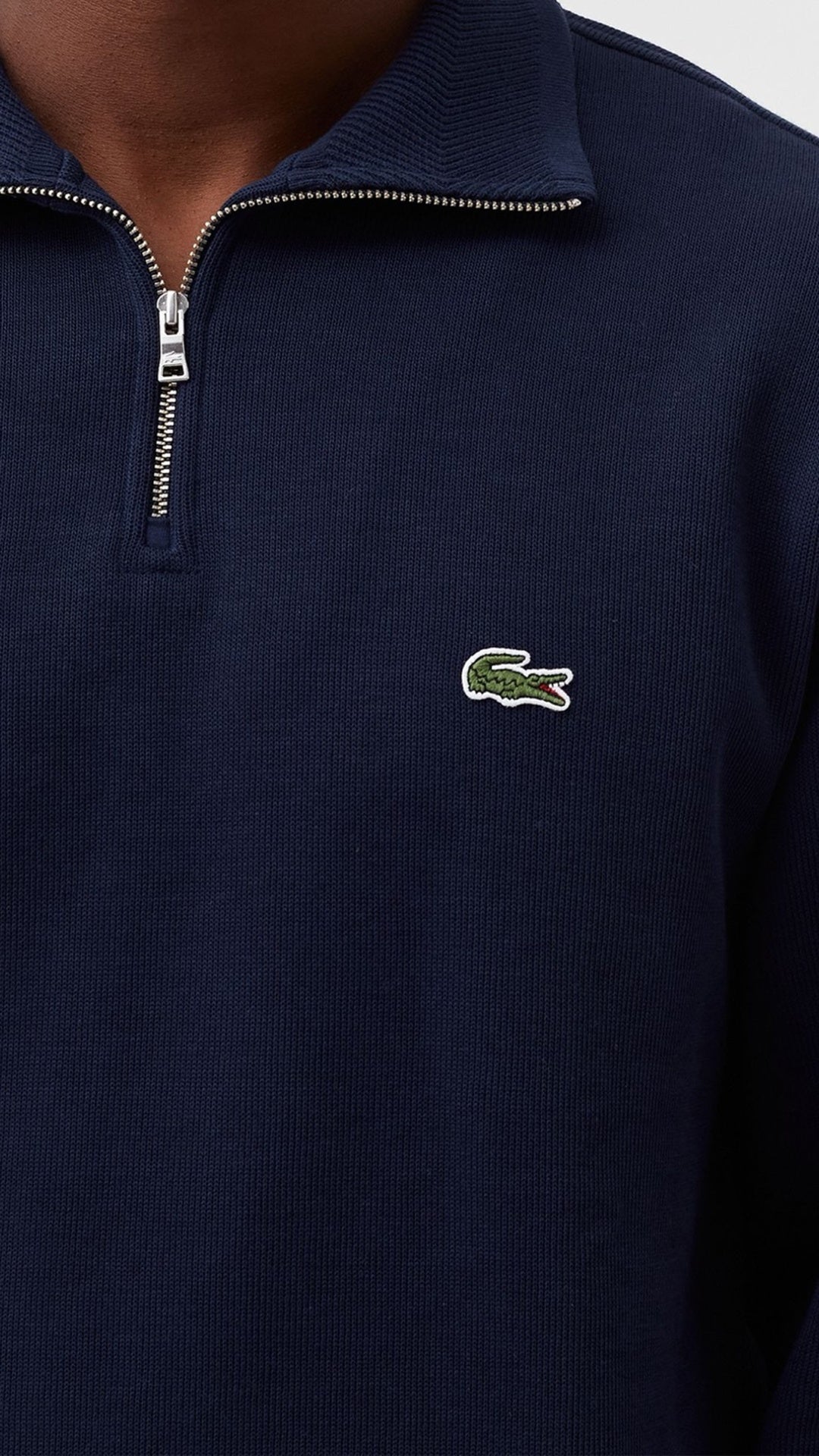 L-Quarter Zipper Navy