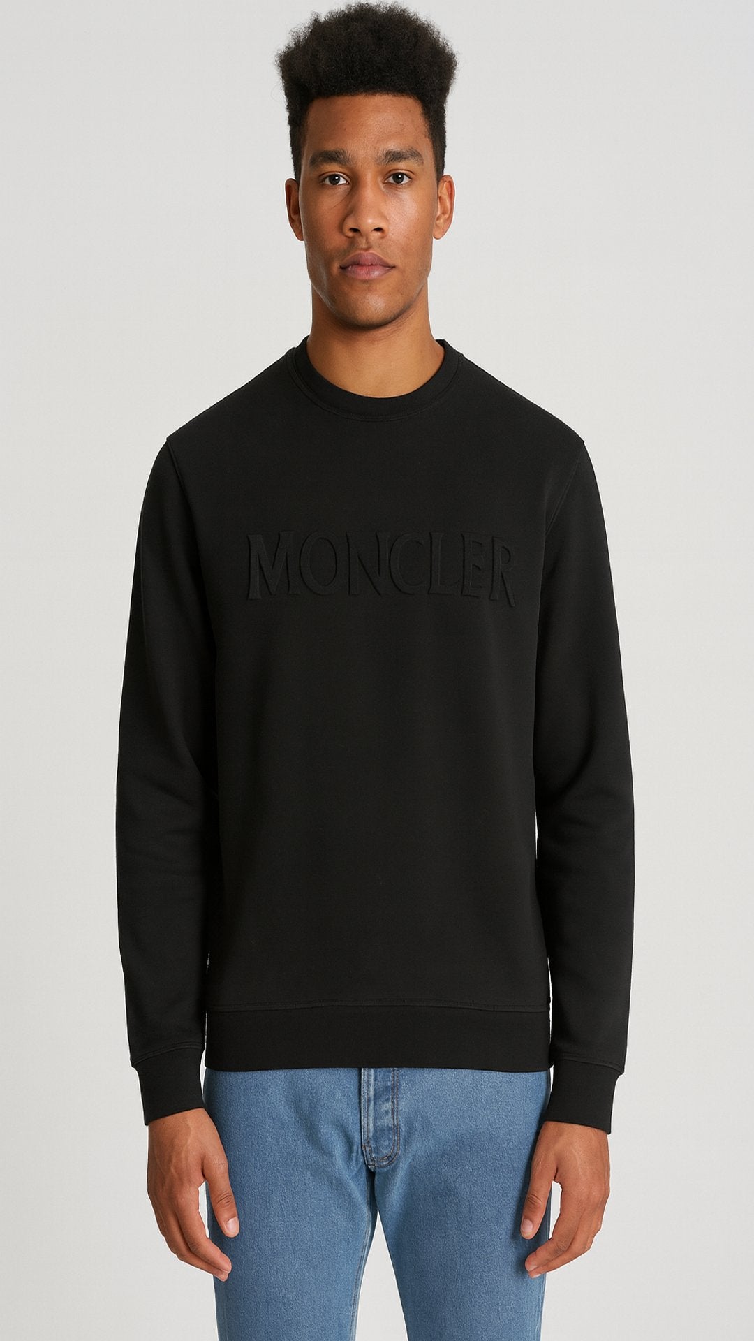 M-Embossed Sweatshirt Black