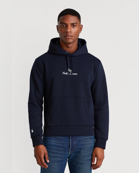 P-Basic Embroidered Hoodie Navy