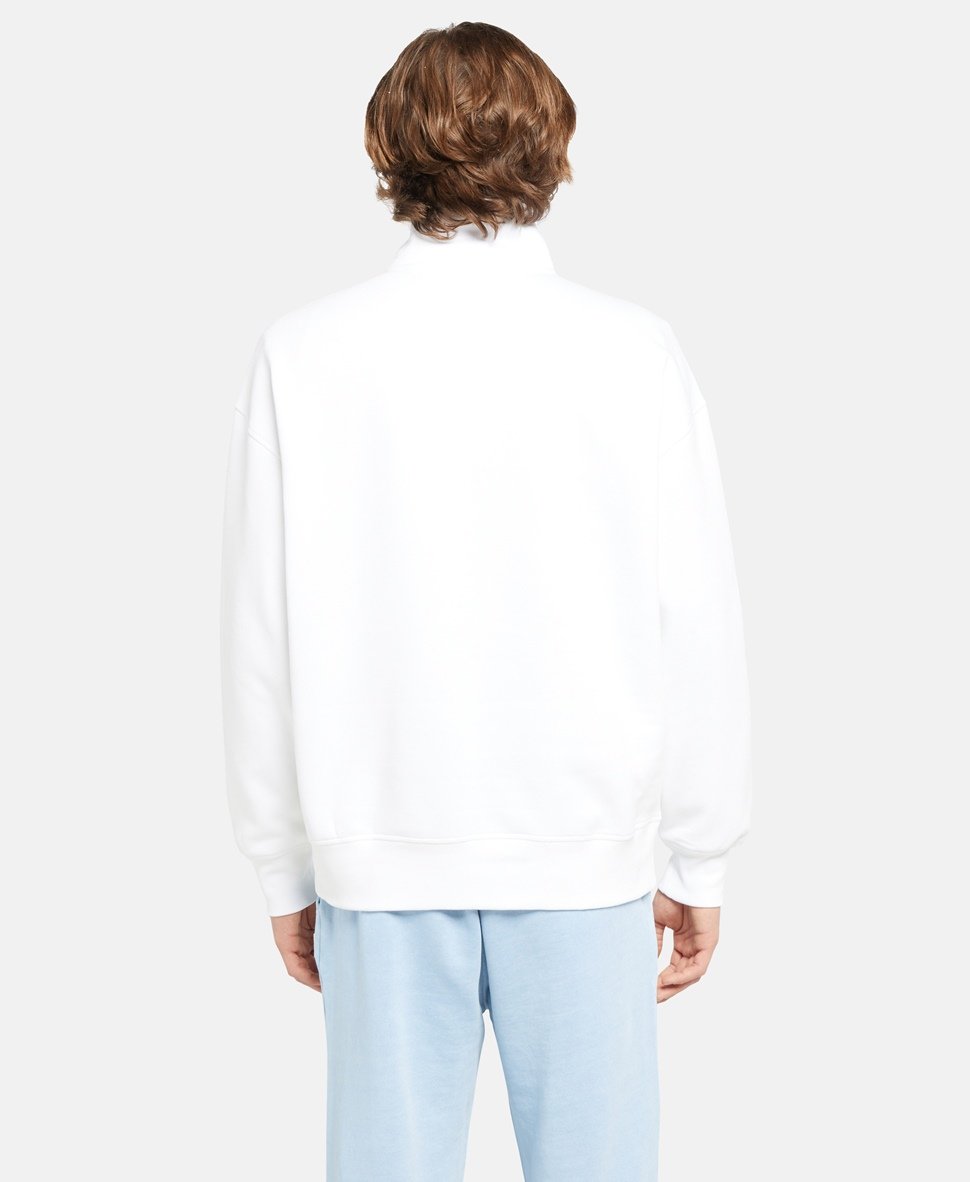 Th-Quarter Zipper White