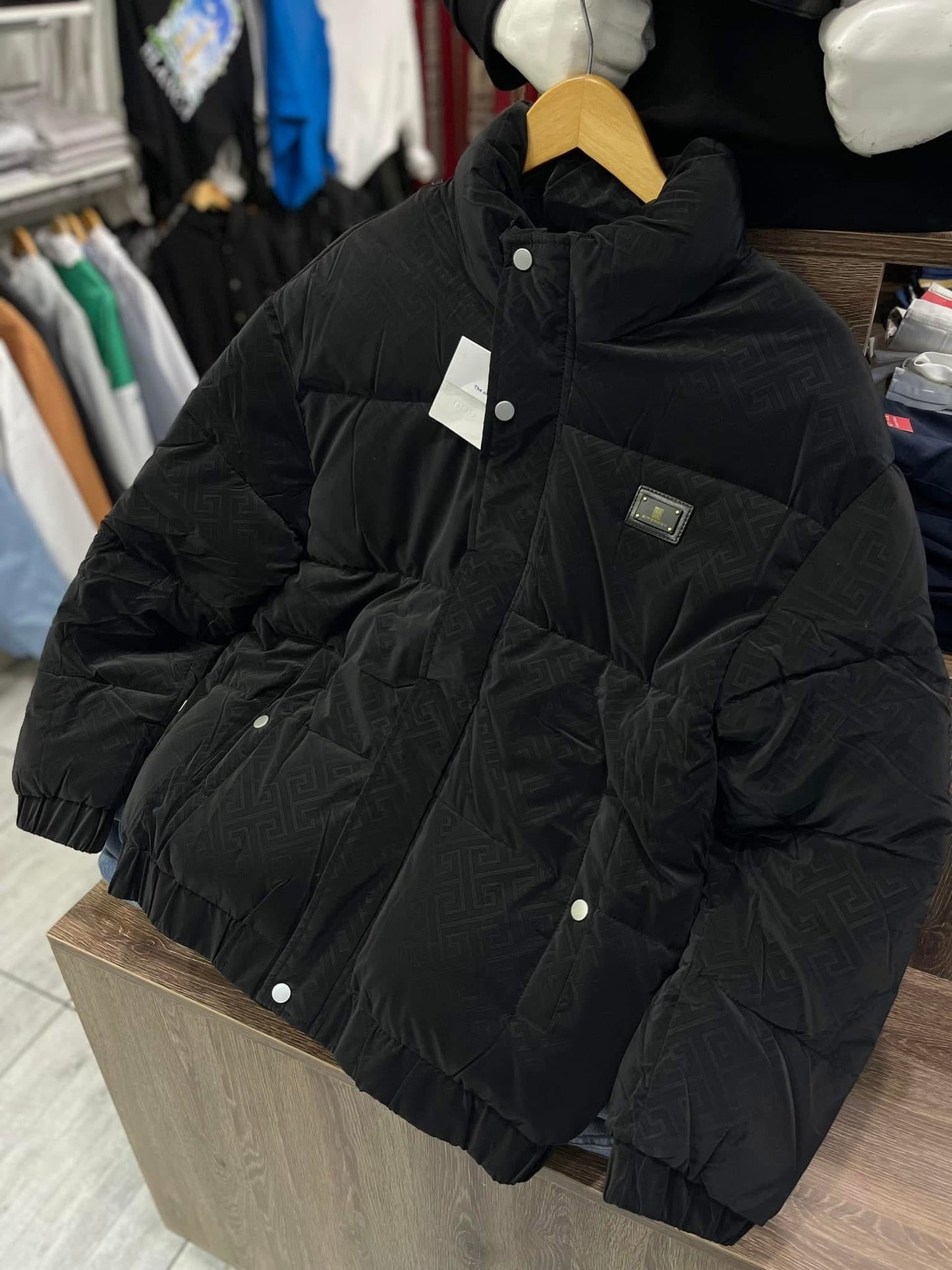 Giv-Black Puffer Jacket