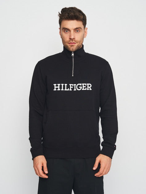 Th-Quarter Zipper Black