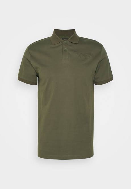 H-Premium Embosed Polo Olive