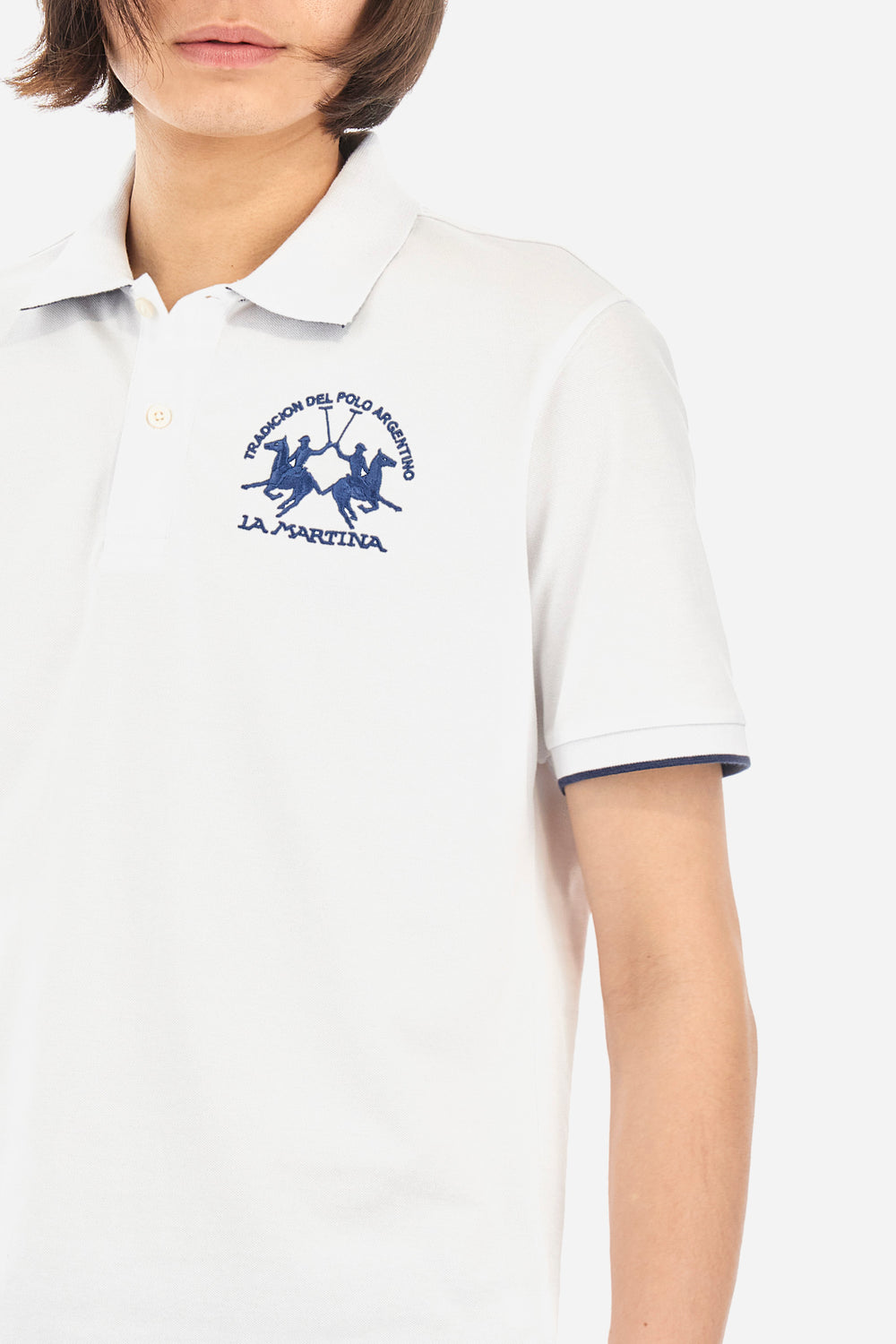 La-M-Premium Polo White