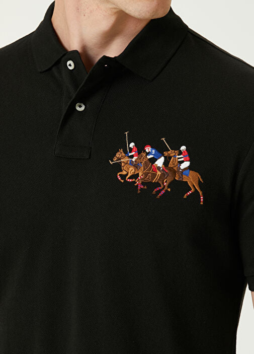 P Essential Polo Jet Black