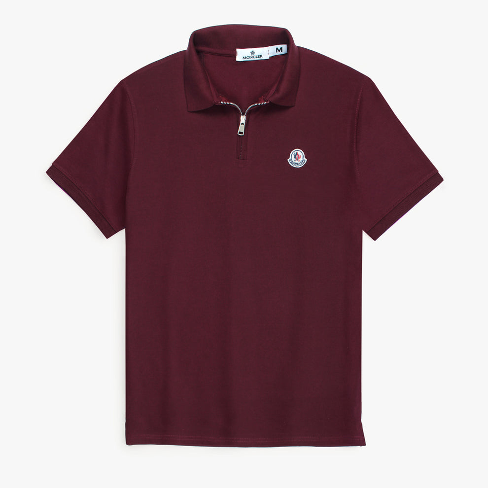 M-ZipUp Polo Mahroon
