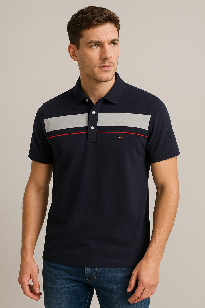 Th-Chest Panel Polo Navy