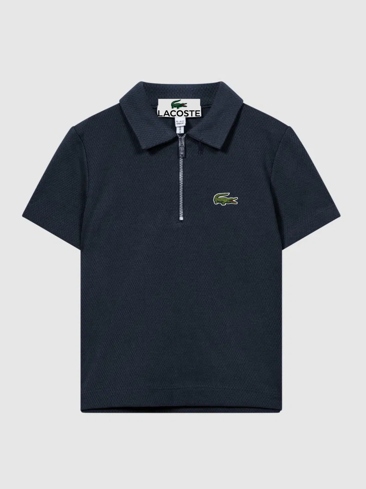 L-Premium Textured Polo Navy