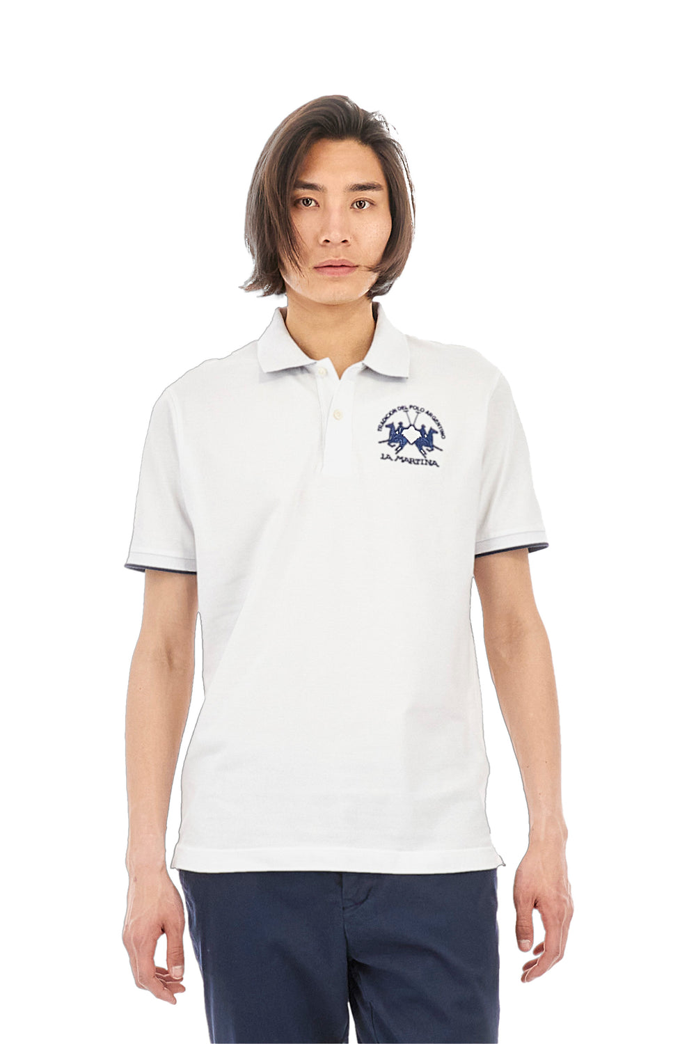 La-M-Premium Polo White