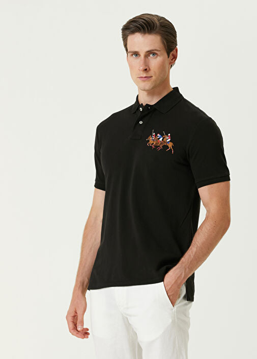 P Essential Polo Jet Black