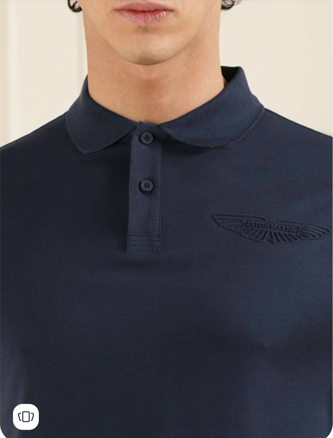 HK-PREMIUM EMBOSED POLO NAVY