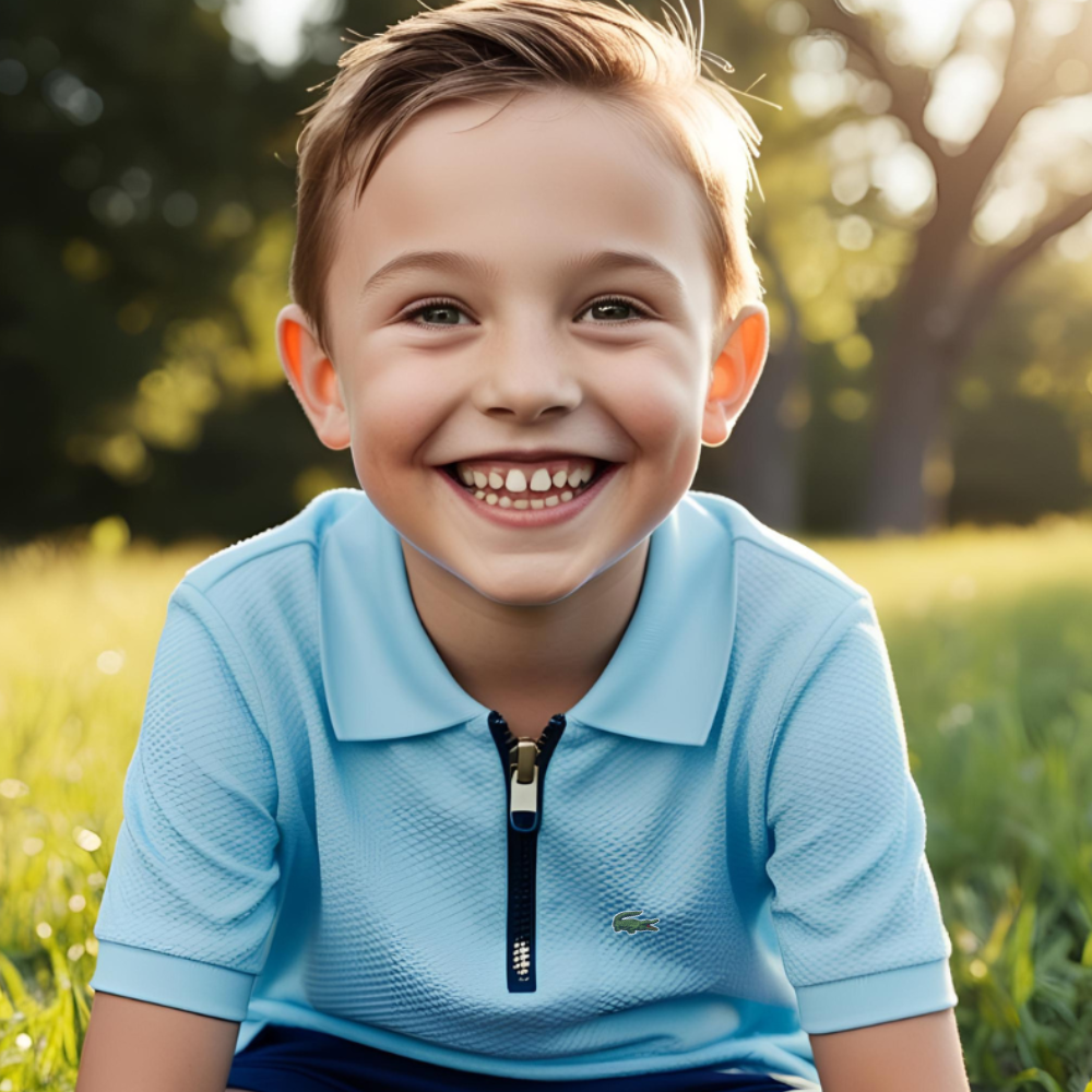 LT-Premium Textured Polo Sky