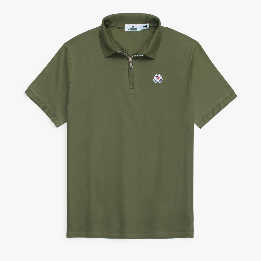 M-ZipUp Polo Olive