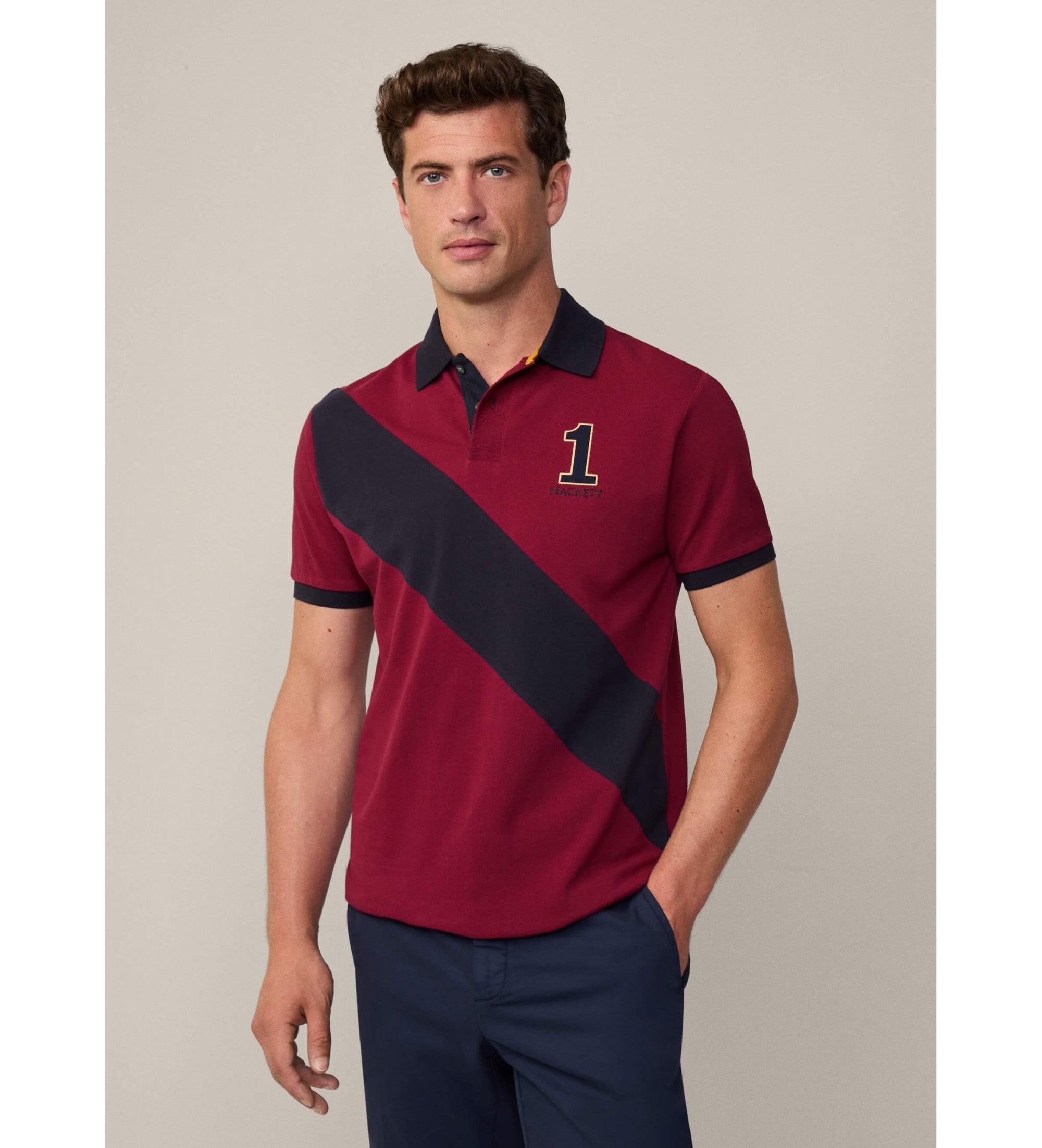 HT-1 PANEL POLO MAROON