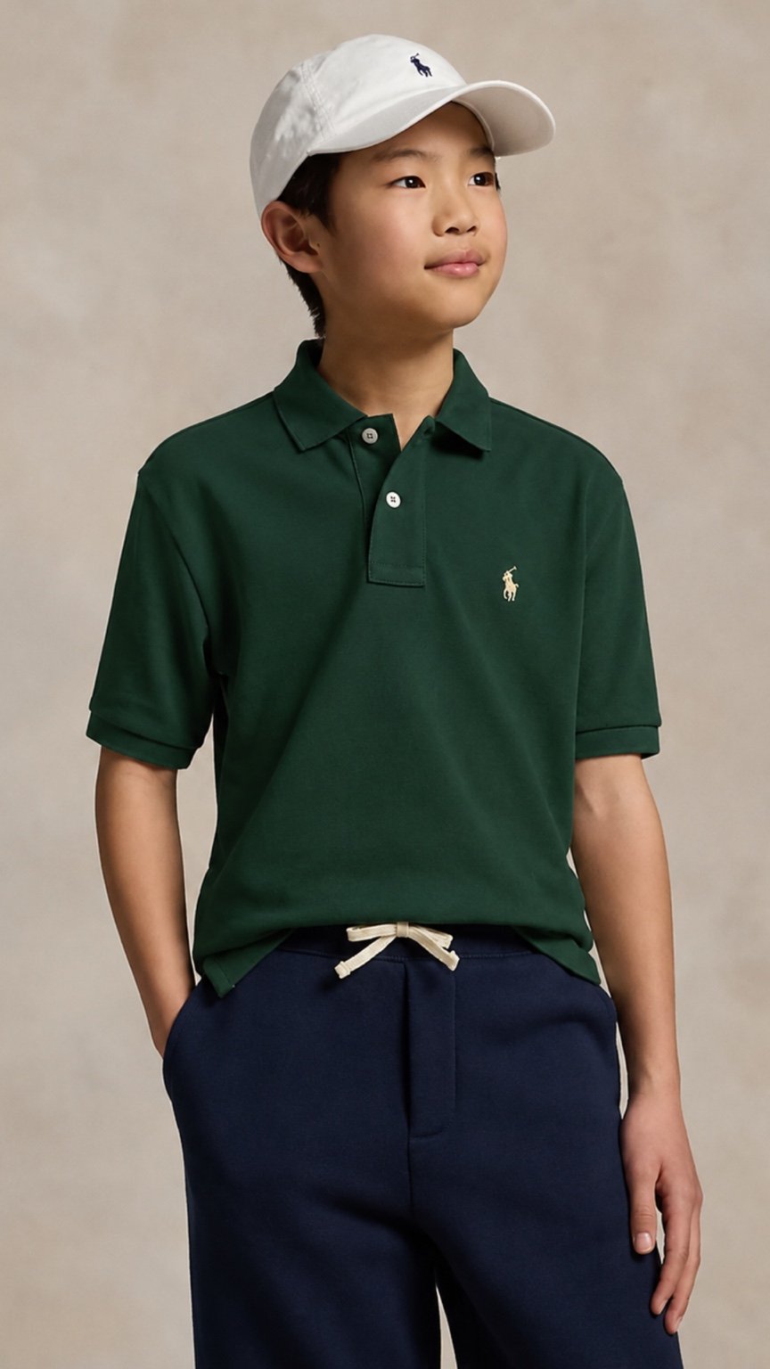 Kids Green Classic Polo Shirt