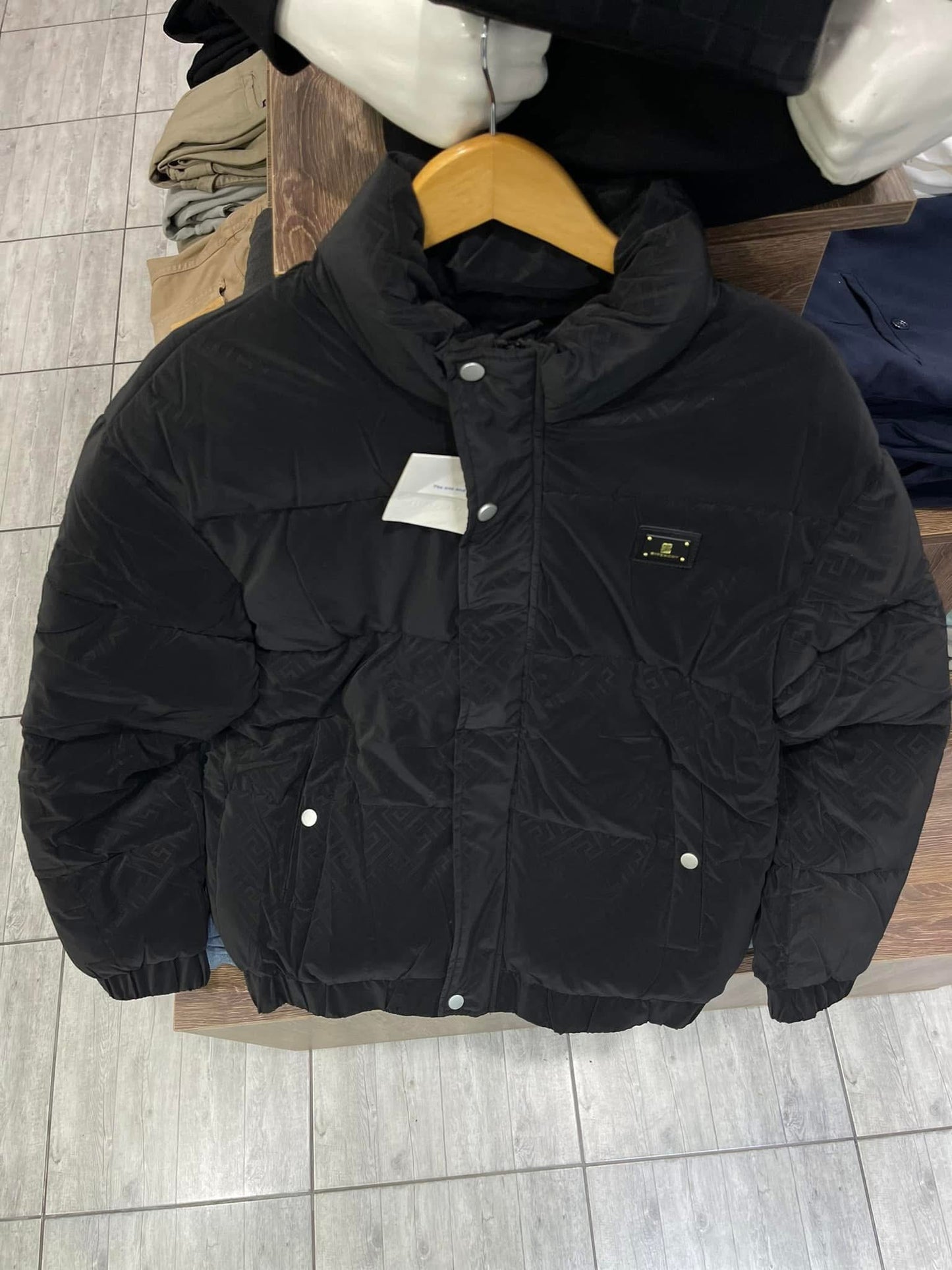 Giv-Black Puffer Jacket