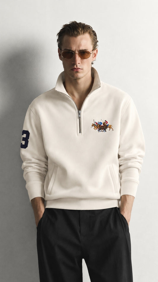 Triple-P Imp Quarter Zipper Off White