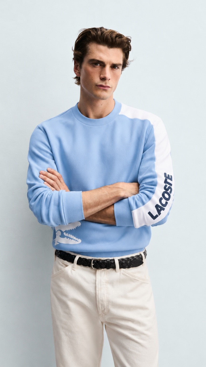 LT-Flip Graphic Sweatshirt Sky-White