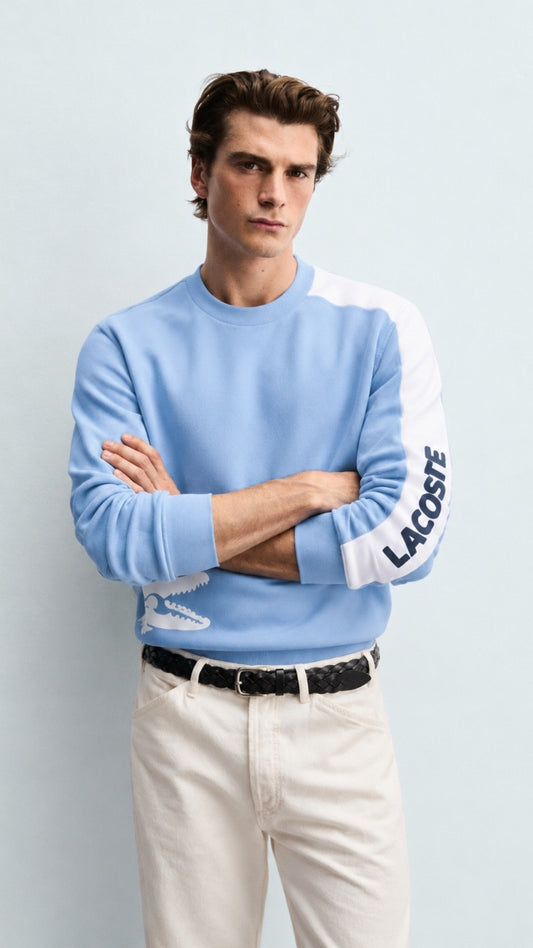 LT-Flip Graphic Sweatshirt Sky-White