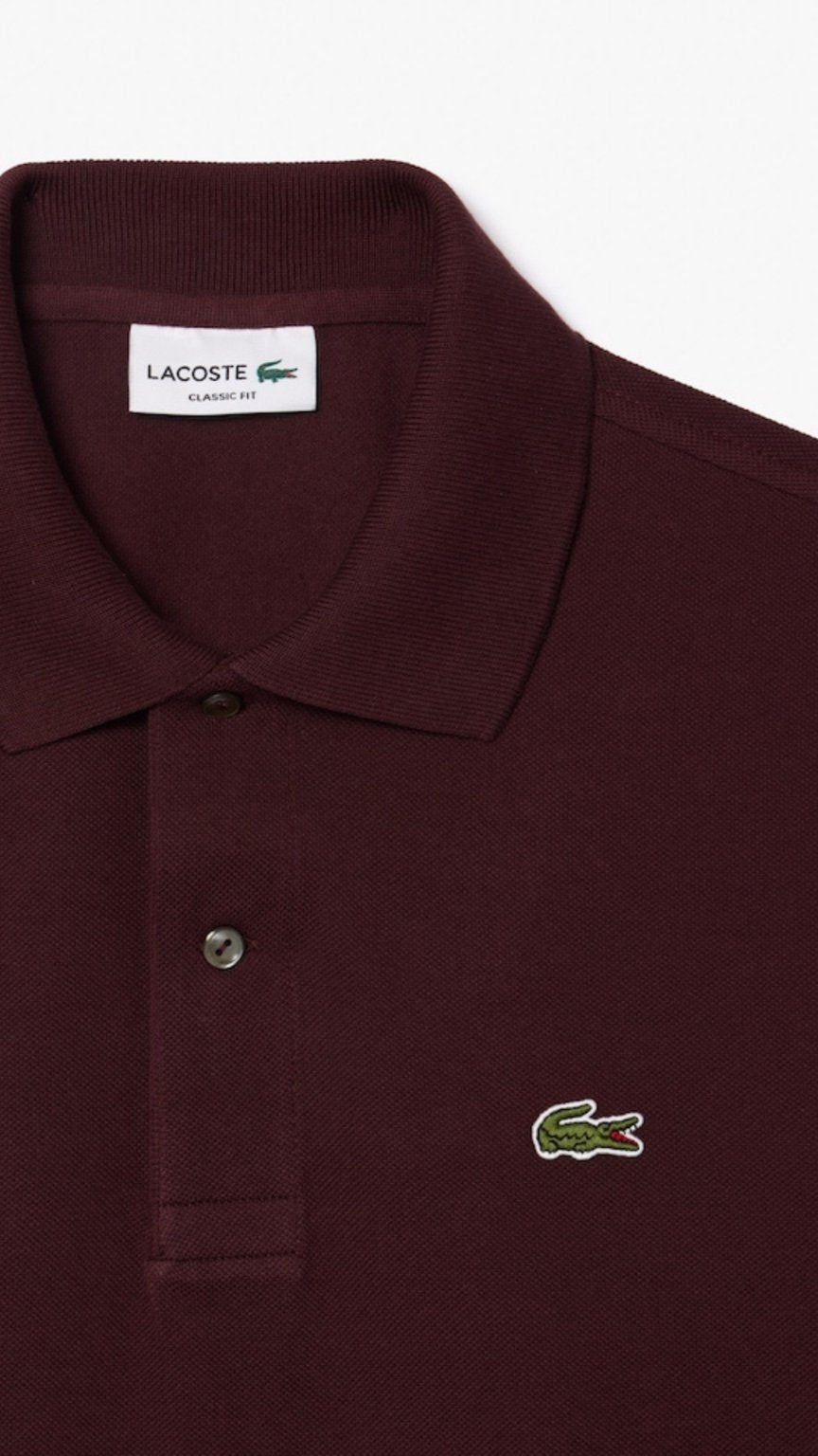 L-Essential Classic Polo Mahroon