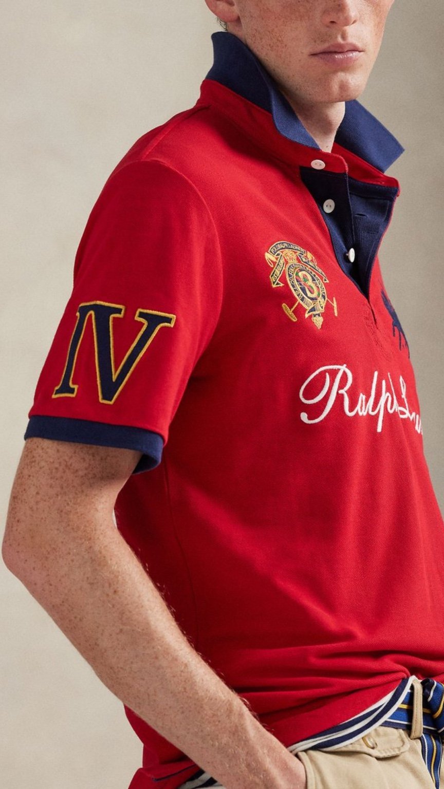 P-Polo Embroidery Shirt Red