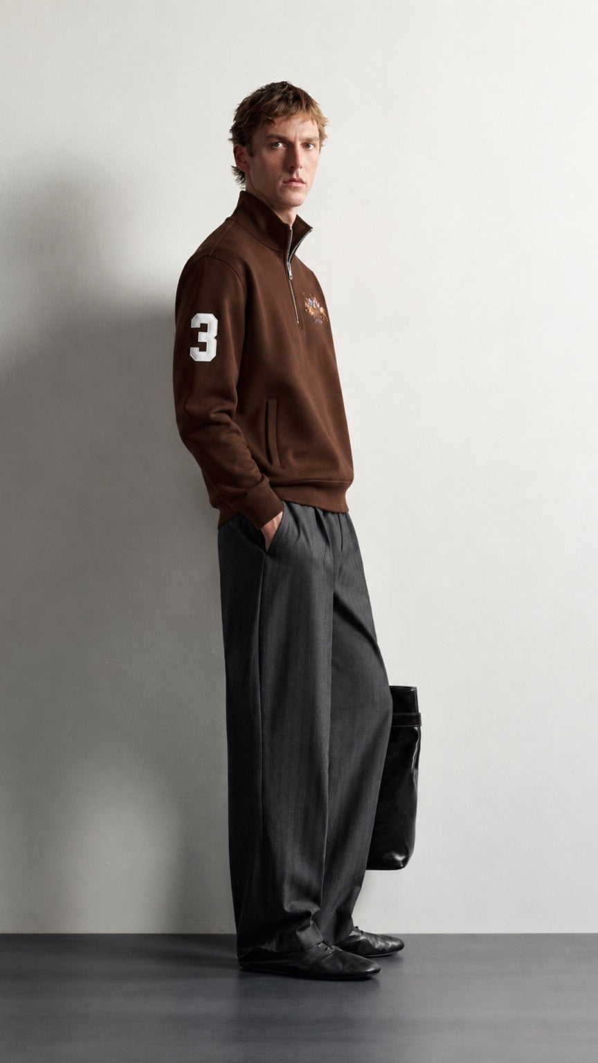 Triple-P Imp Quarter Zipper Brown