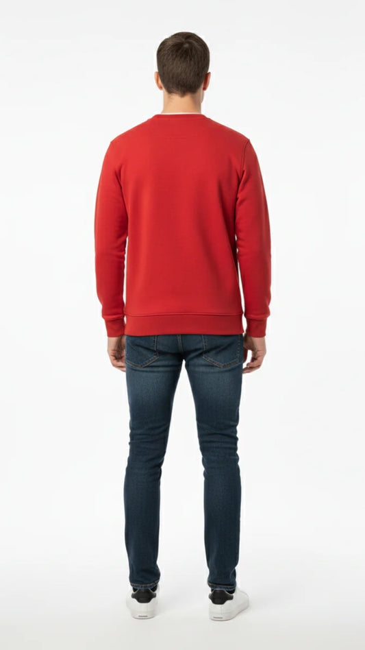 T-Classic Red Sweatshirt Signature Stripe