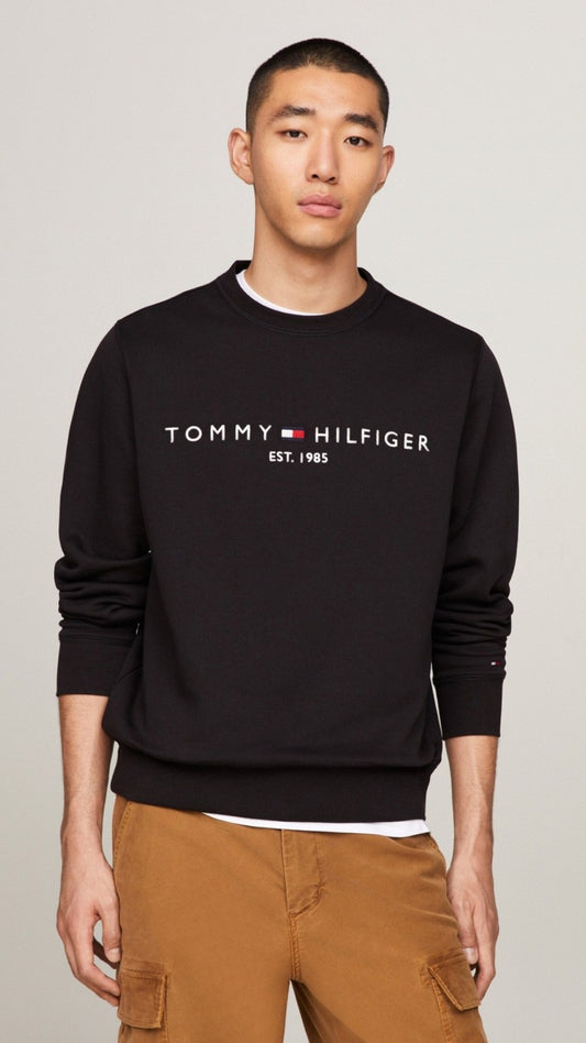 T-Basic Embroidery Sweatshirt Black