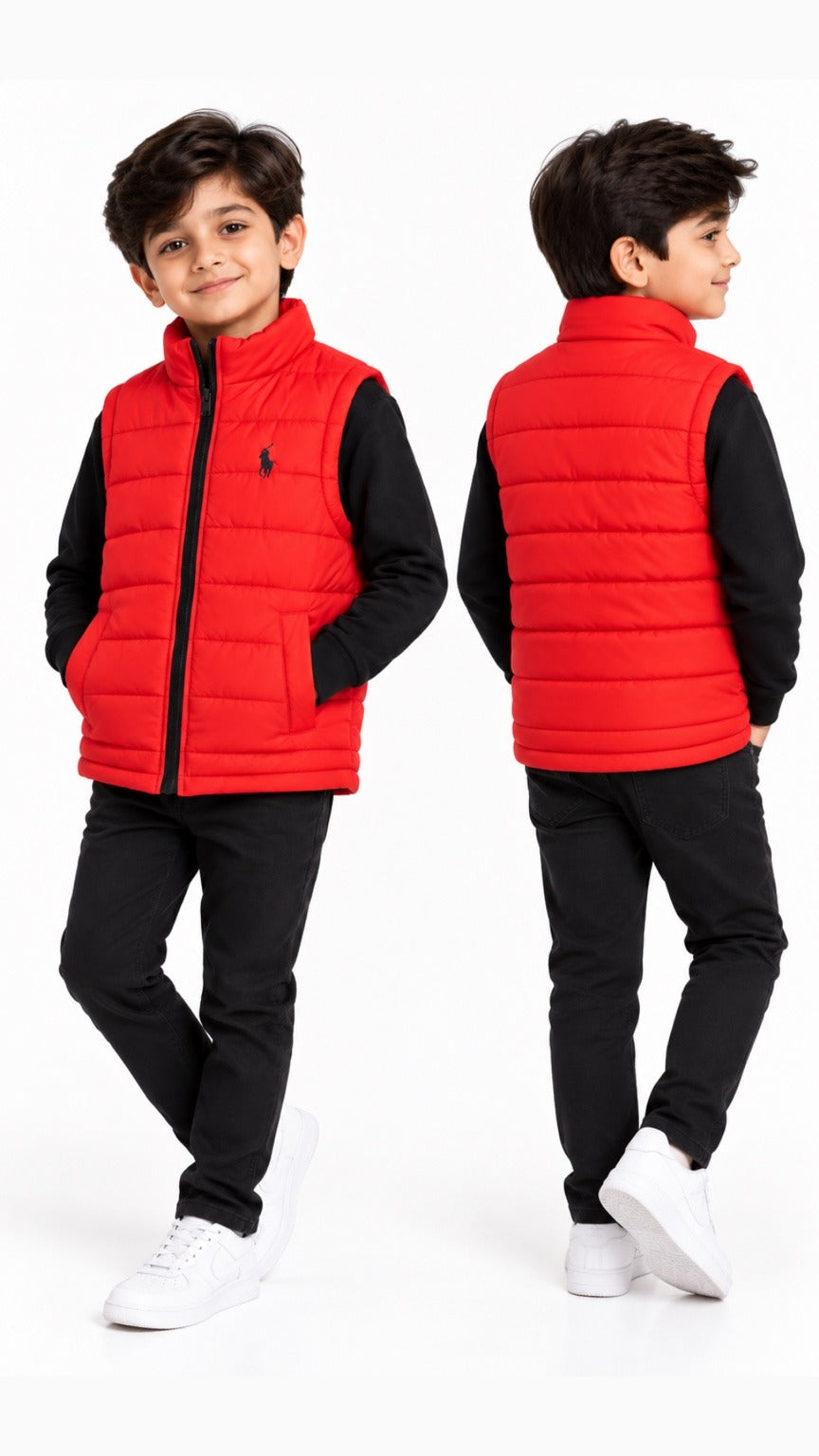 P-Essential Kids Gillet Red