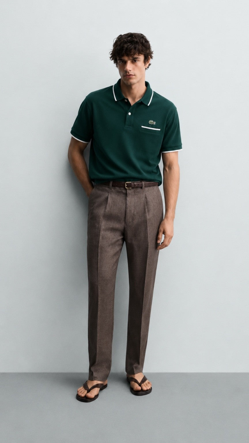 LT-Classic Green Trim Polo