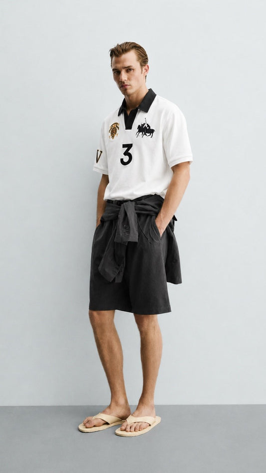 P-Polo Shirt 3 Edition White