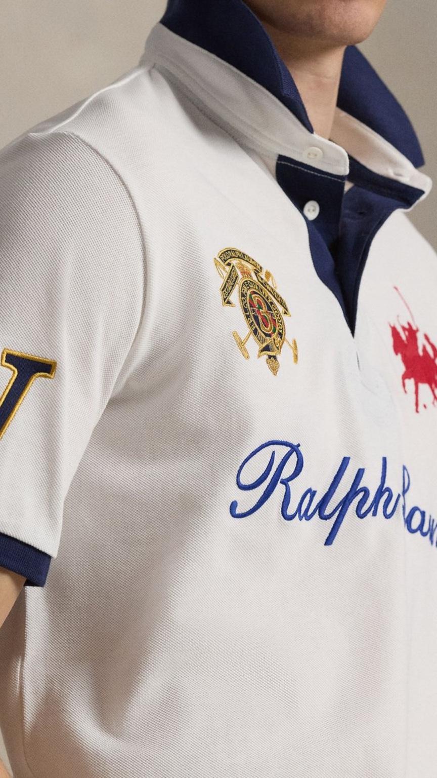 P-Polo Embroidery Shirt White
