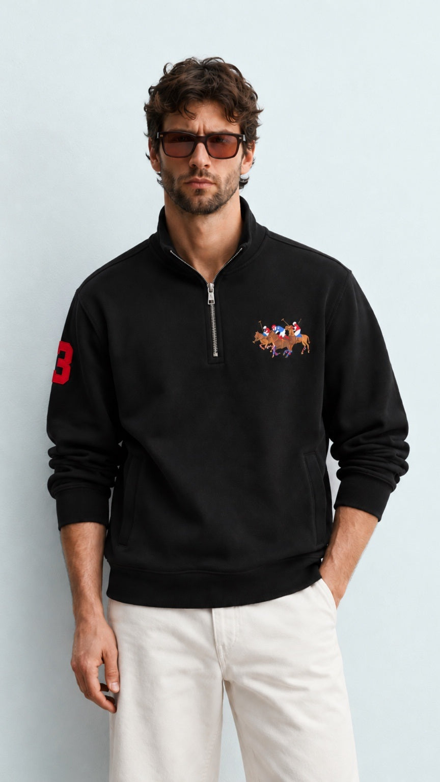 Triple-P Imp Quarter Zipper Black
