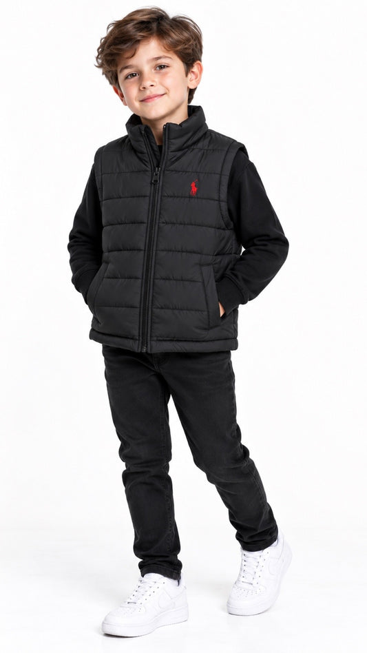 P-Essential Kids Gillet Black