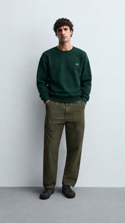 LT-Classic Drop Shoulder Sweat Shirt Green