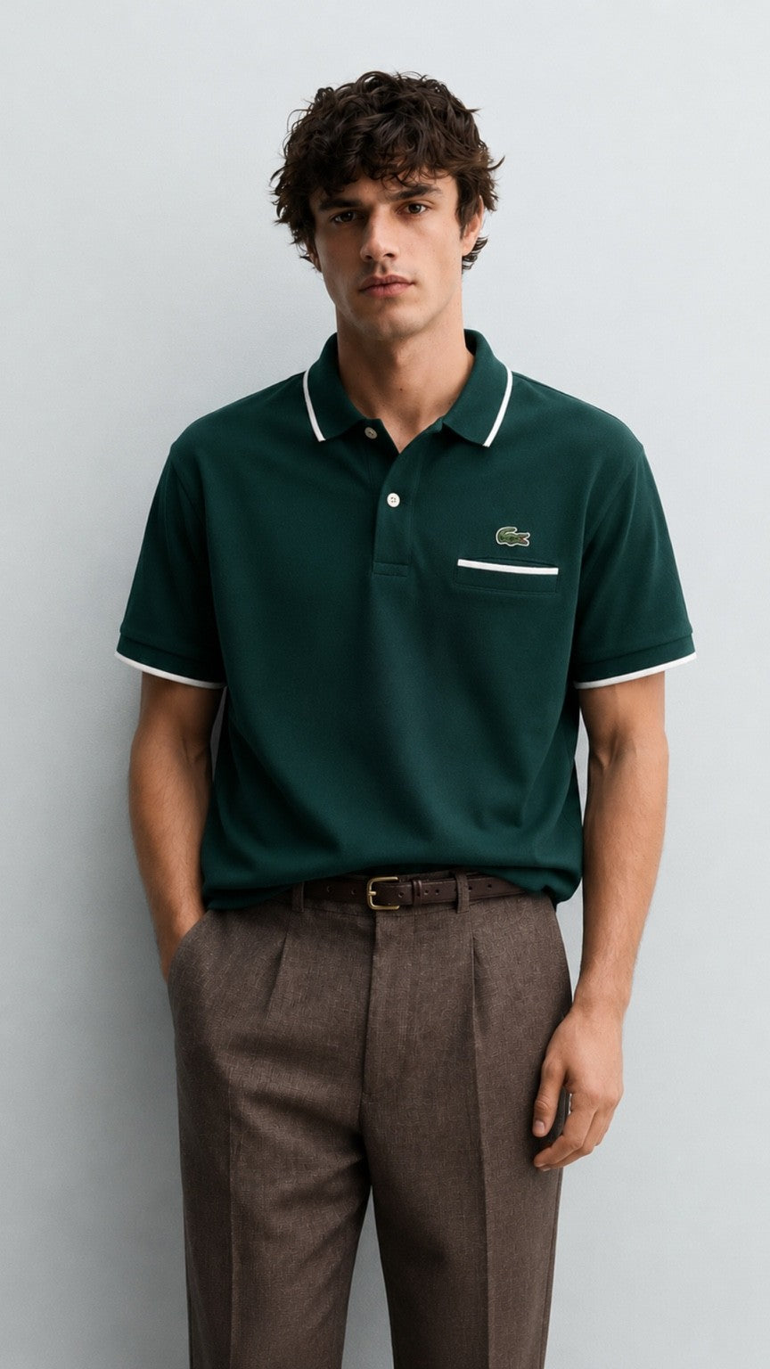 LT-Classic Green Trim Polo