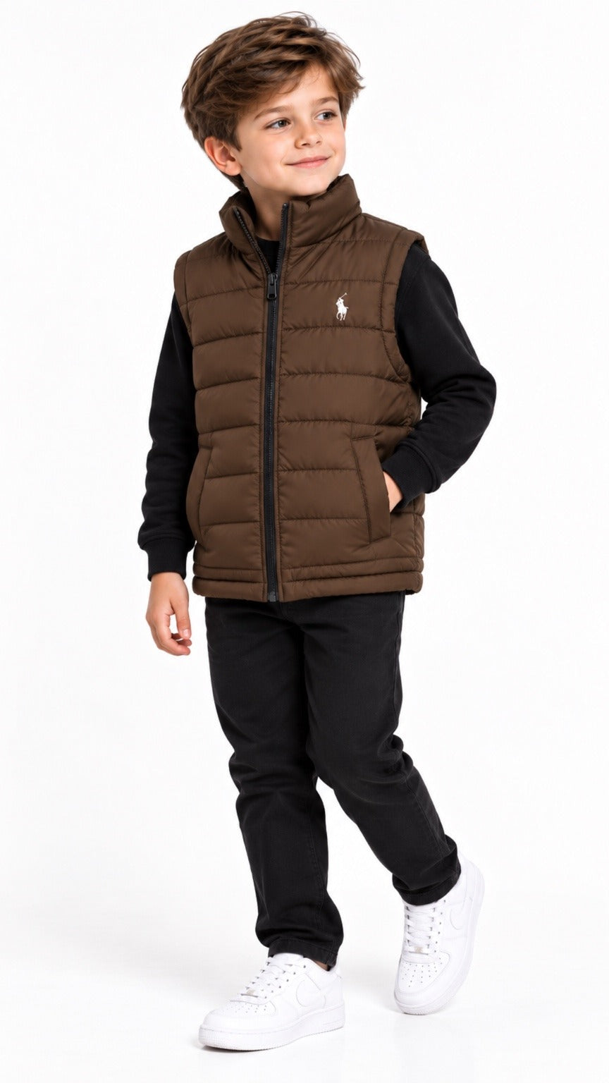 P-Essential Kids Gillet Brown
