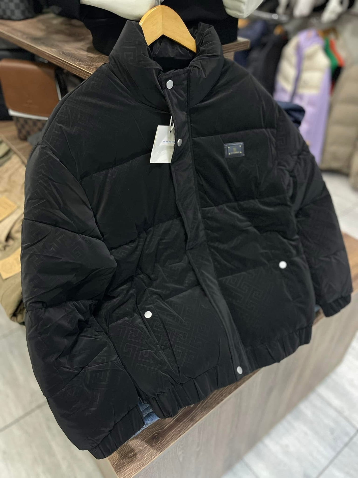 Giv-Black Puffer Jacket