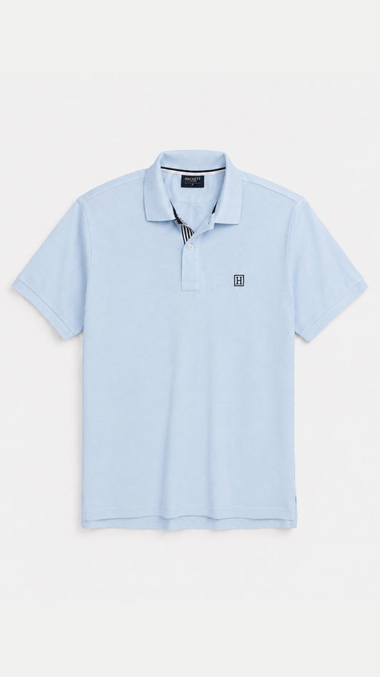 HT-Classic Collar Polo Sky