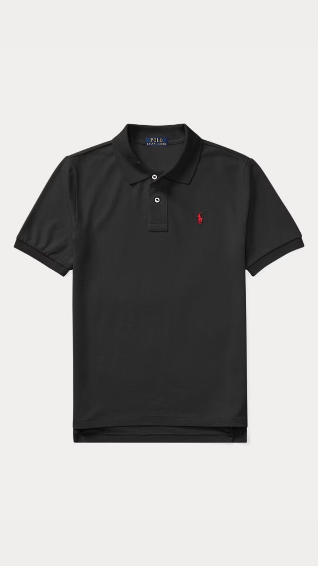 Kids Black Classic Polo Shirt