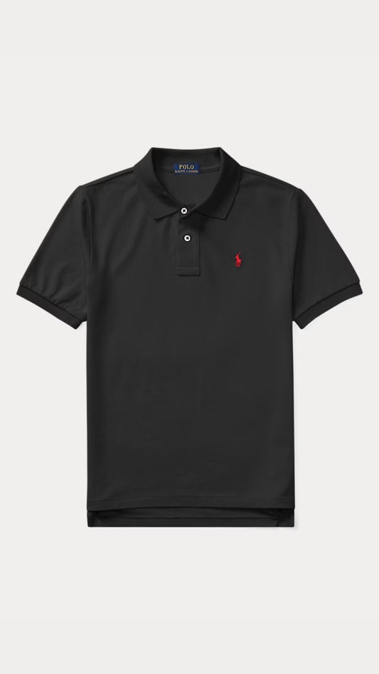 Kids Black Classic Polo Shirt