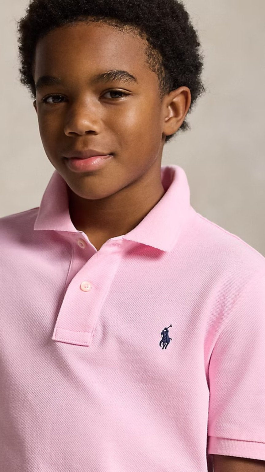 Kids Pink Classic Polo Shirt