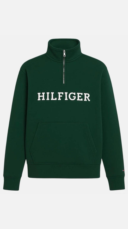 Th-Quarter Zipper Green