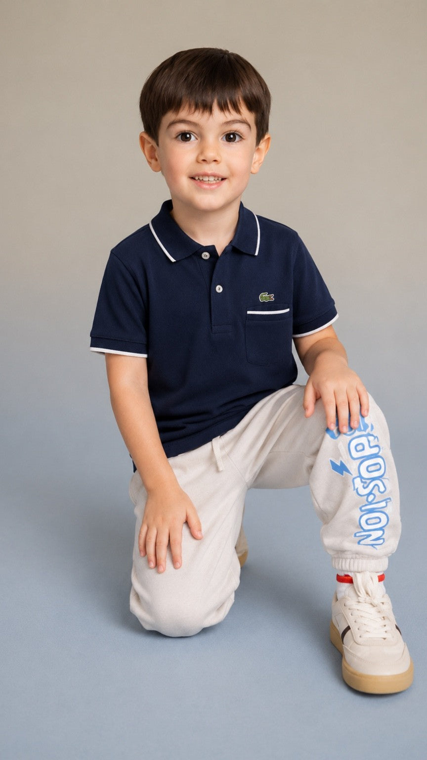 Kids Tip Blue Classic Polo Shirt