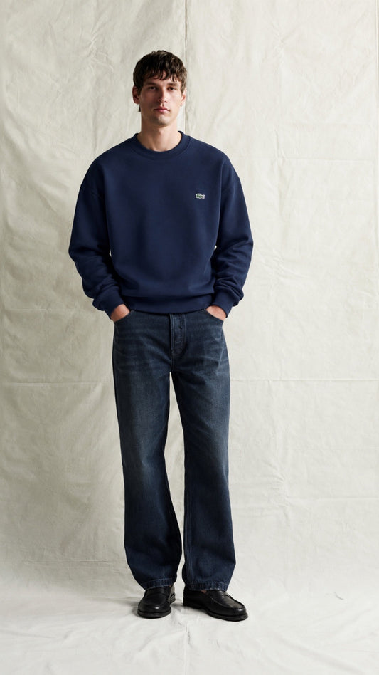 LT-Classic Drop Shoulder Sweat Shirt Blue